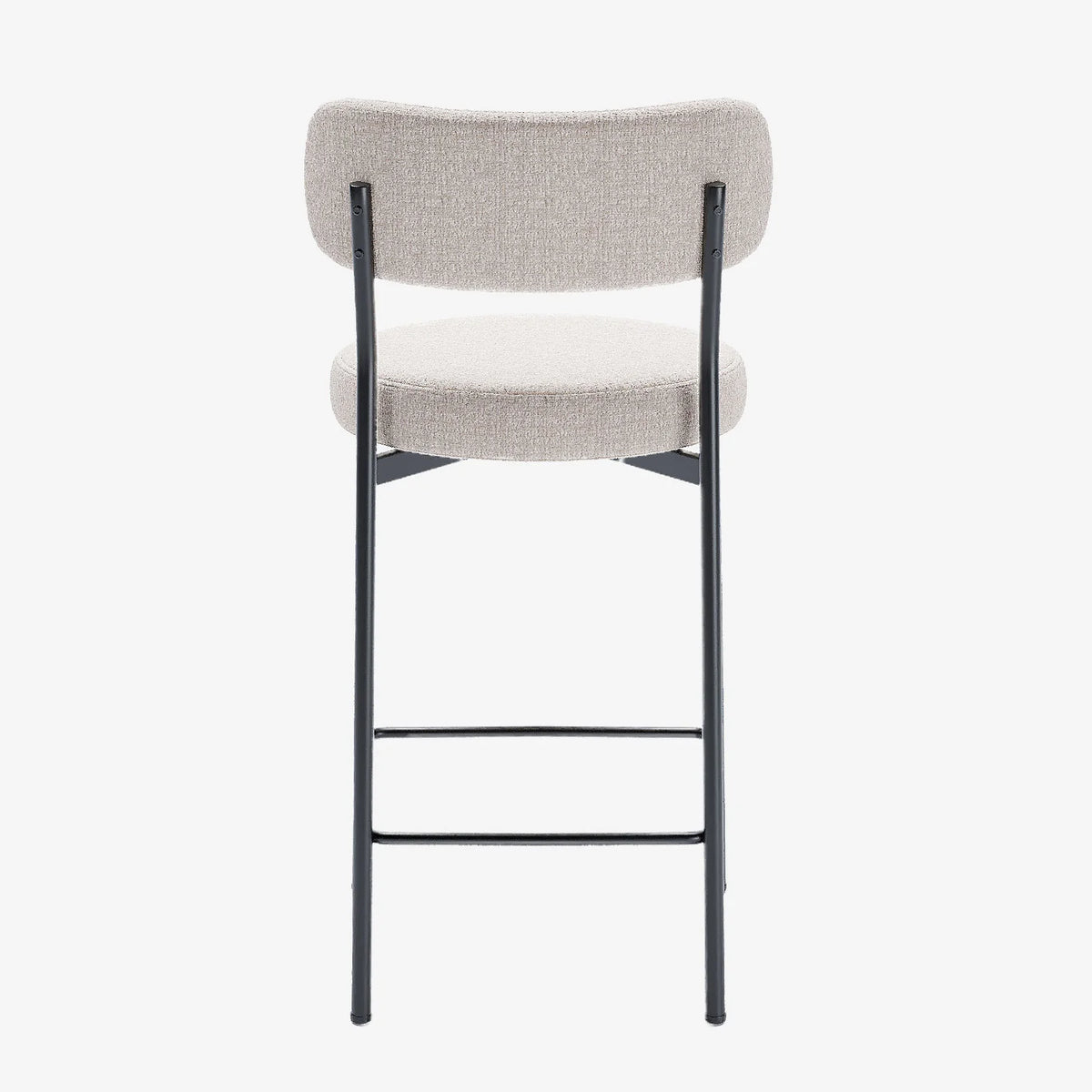 Lot de 2 fauteuils de bar velours cr me Lili