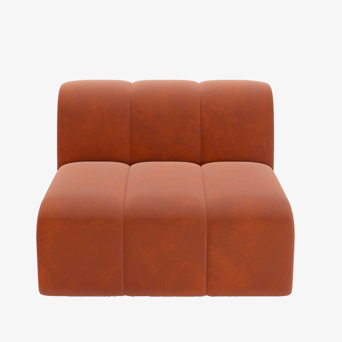 Canap  modulable en velours ocre H l ne