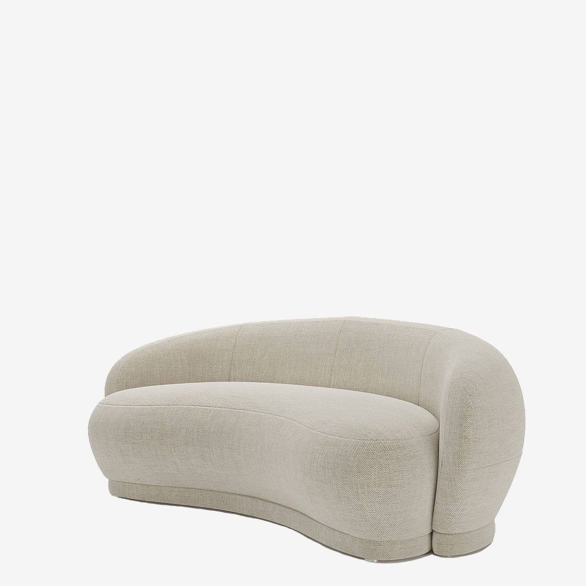 Canap  design tissu beige Bianca