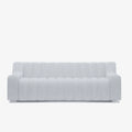 Canap  blanc tissu bouclette Garance