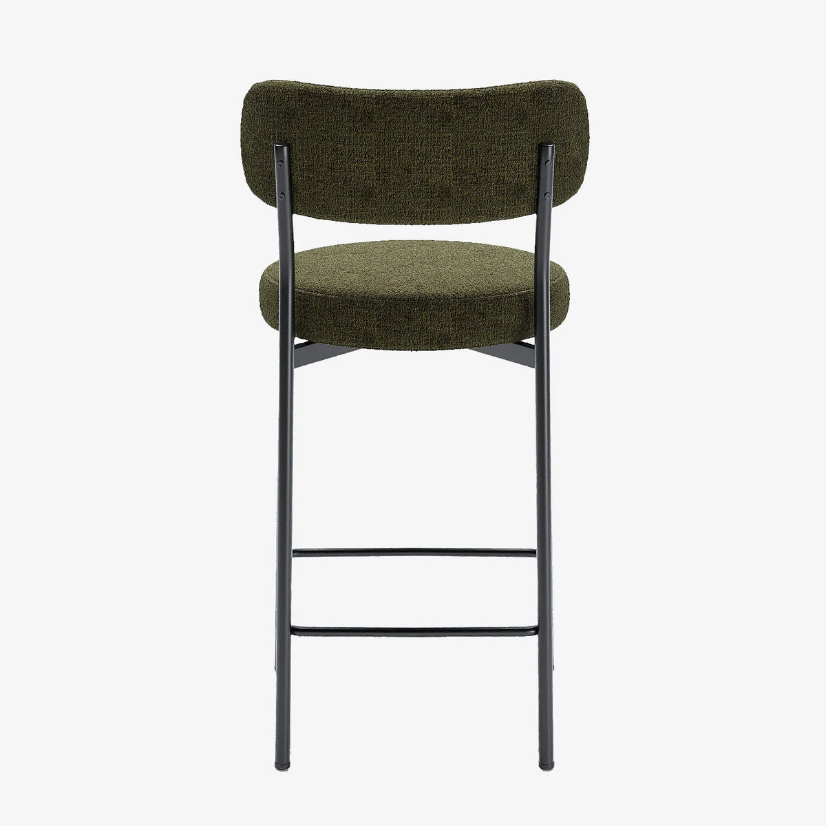 Lot de 2 fauteuils de bar velours vert Lili