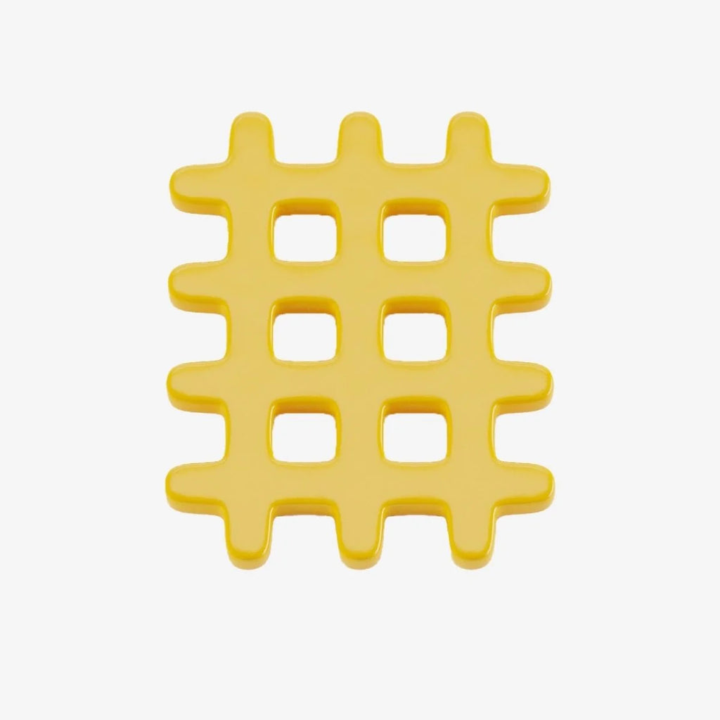 Dessous de plat c ramique grid jaune Orsay