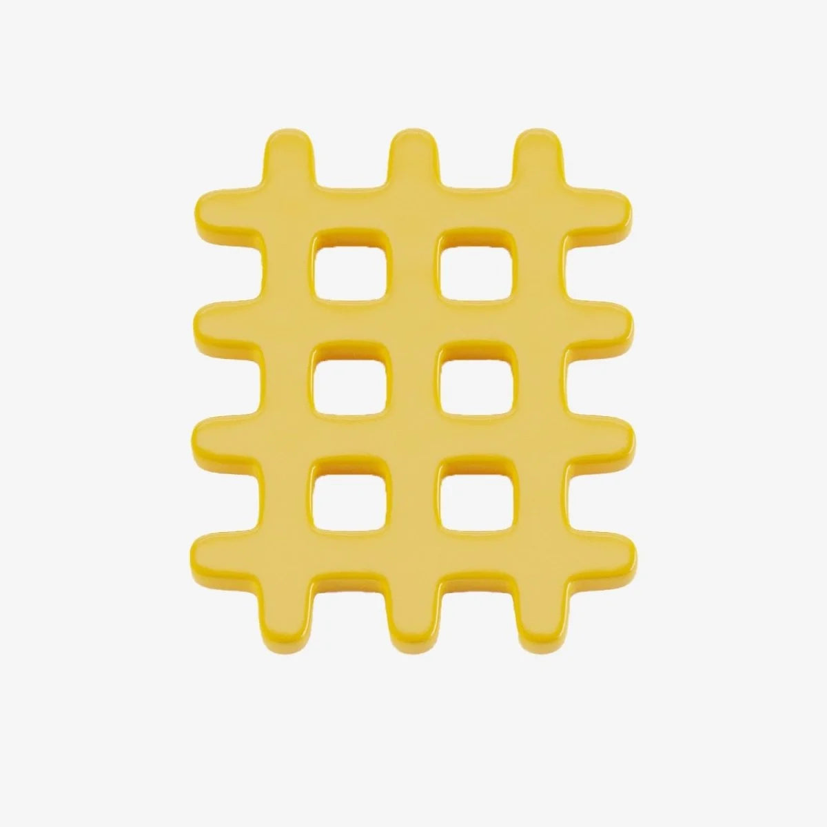 Dessous de plat c ramique grid jaune Orsay