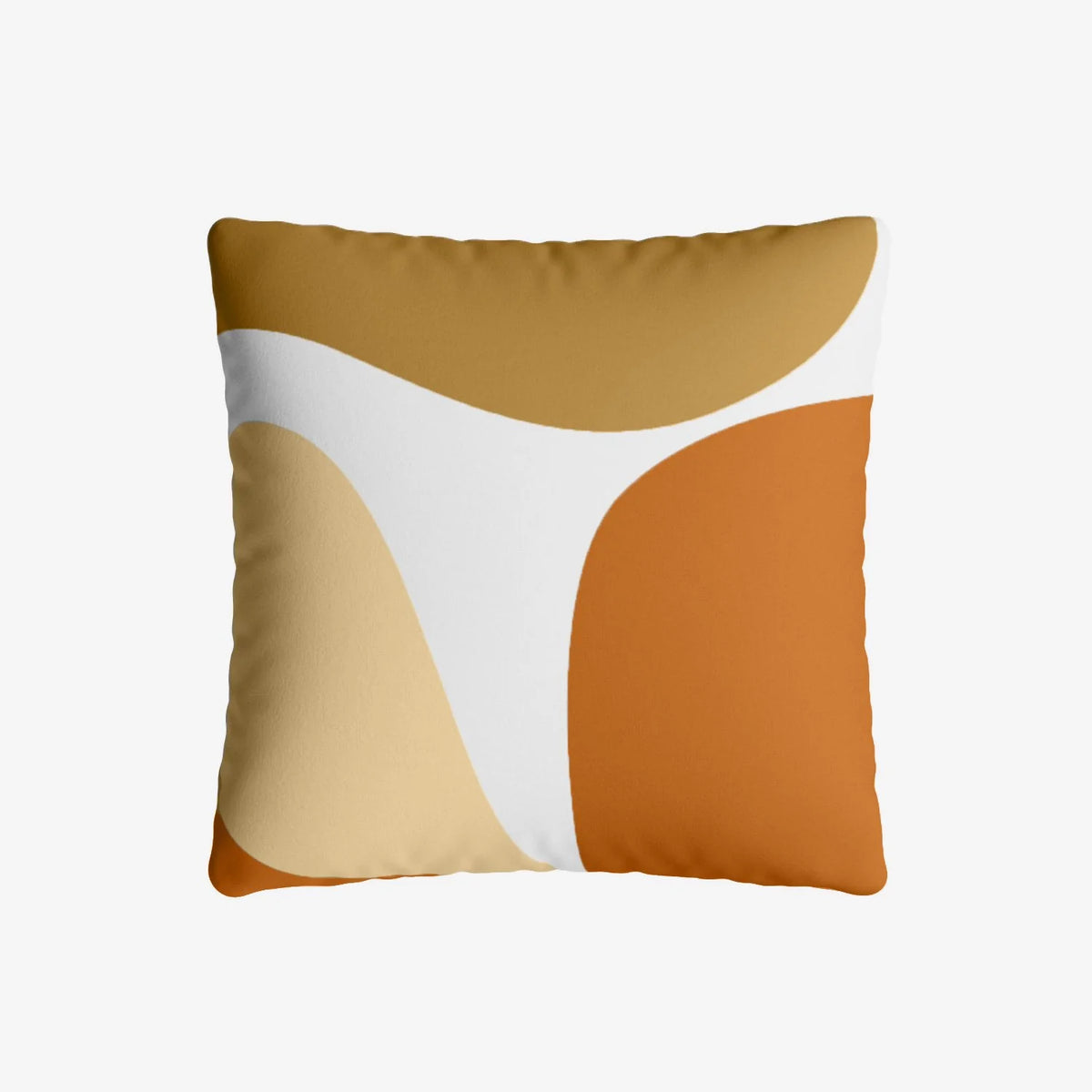 Coussin carré camel déhoussable 40x40cm