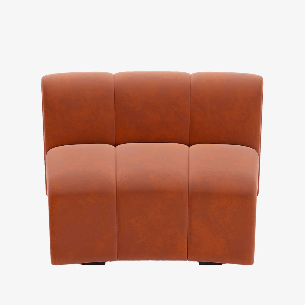 Chauffeuse d angle pour canap  modulable en velours ocre H l ne