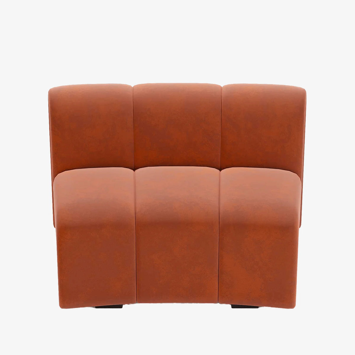 Chauffeuse d angle pour canap  modulable en velours ocre H l ne