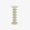 Bougeoir moderne design en c ramique cr me Sahara