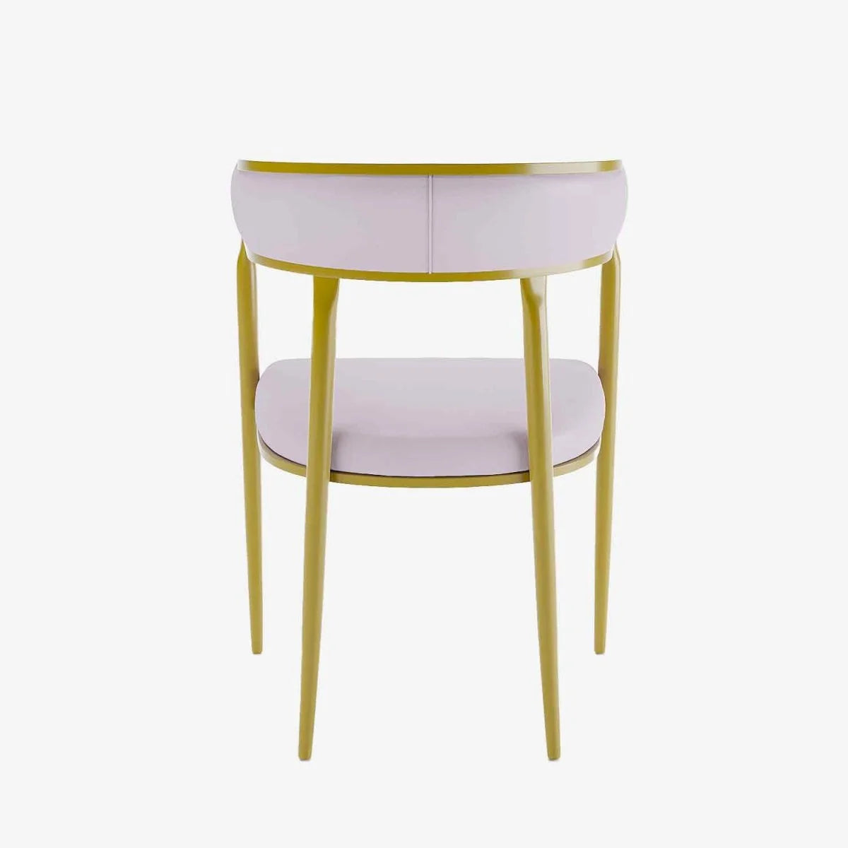 Chaise de salle   manger design dossier arrondi velours rose p le Aurore