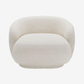 Loveseat Joshua - Fauteuil 2 places en tissu bouclette cr me
