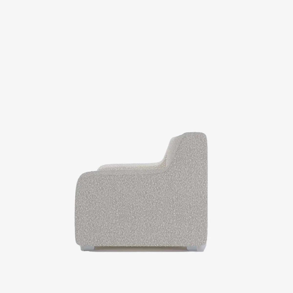 Canap  couleur cr me tissu bouclette Garance