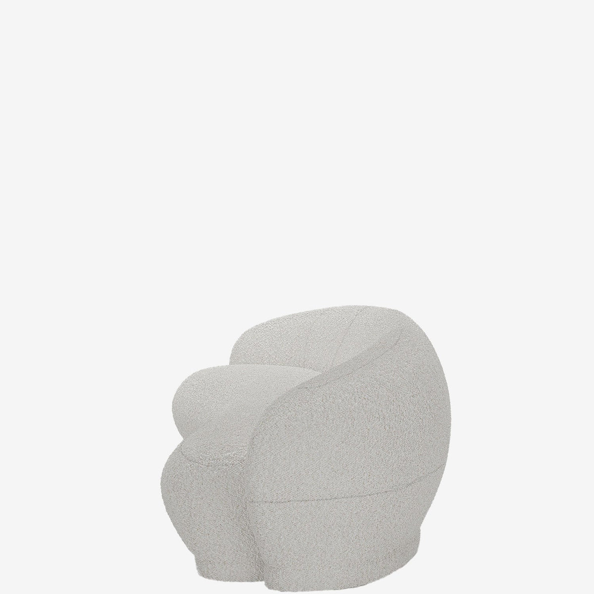 Canap  blanc tissu bouclette Bianca
