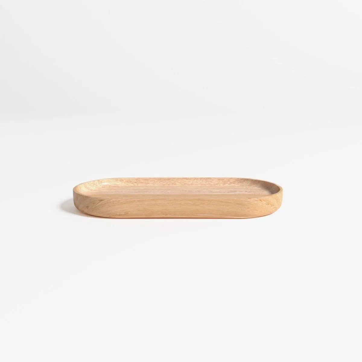 Set de 2 plateaux en bois d'acacia naturel
