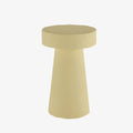 Petite table d appoint ronde design en magn sie mouchet e de bleu An mone