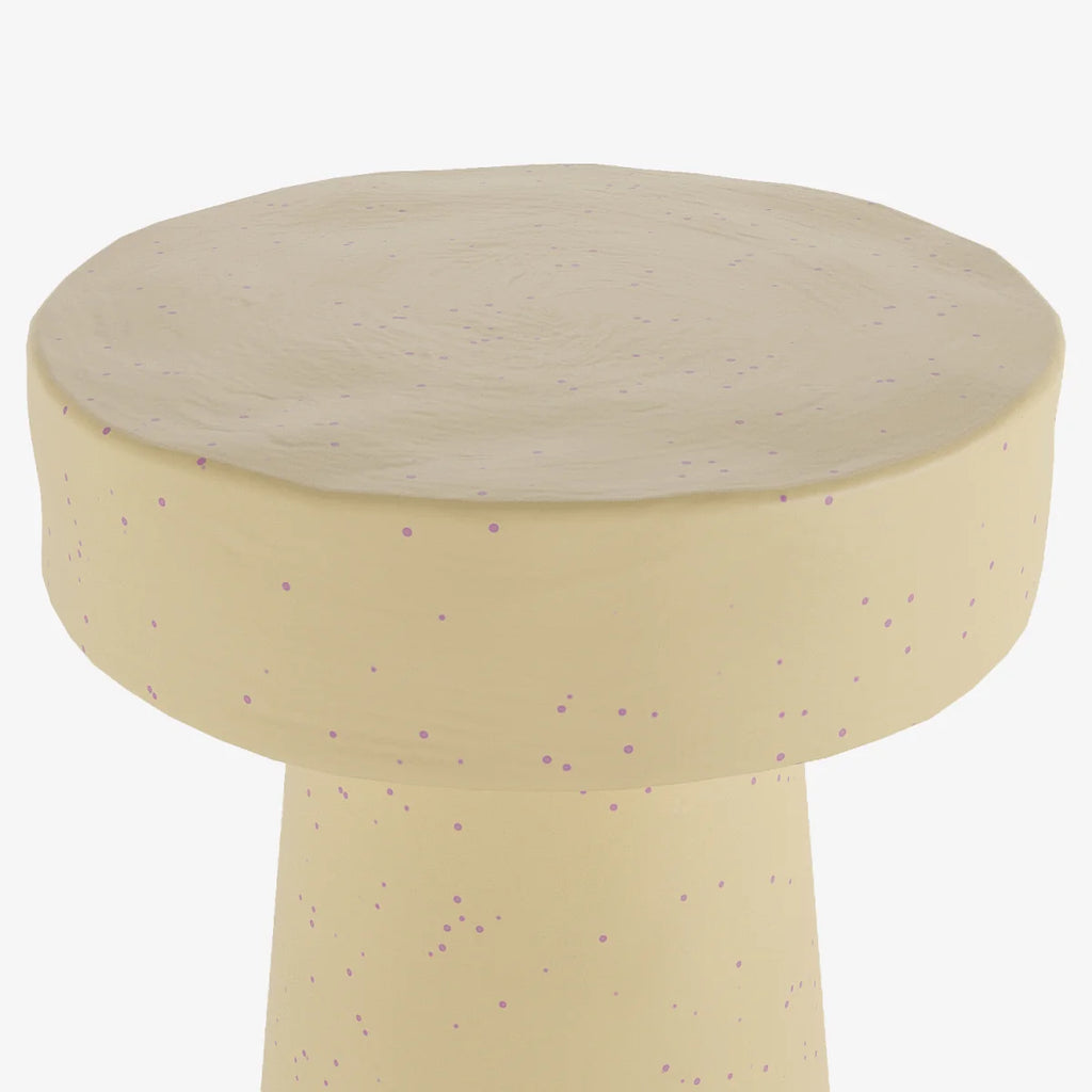 Petite table d appoint ronde design en magn sie mouchet e rose An mone