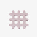 Sous-plat d coratif en c ramique, grid rose Beaubourg