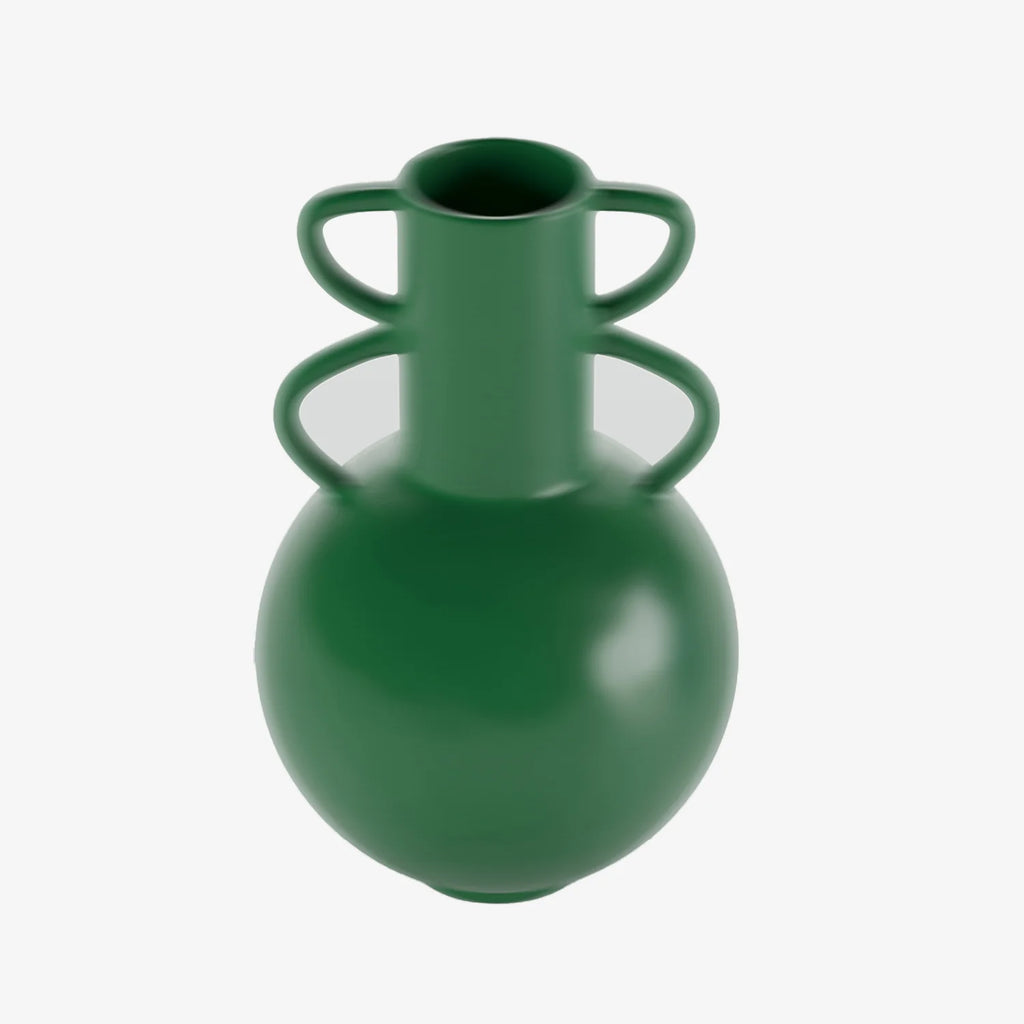 Florence - Vase amphore 4 poign es en c ramique verte
