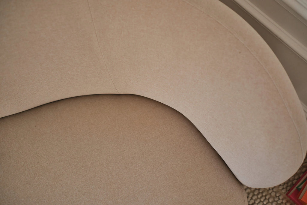 Canap  design tissu beige Bianca