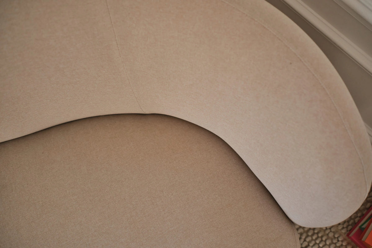 Canap  design tissu beige Bianca
