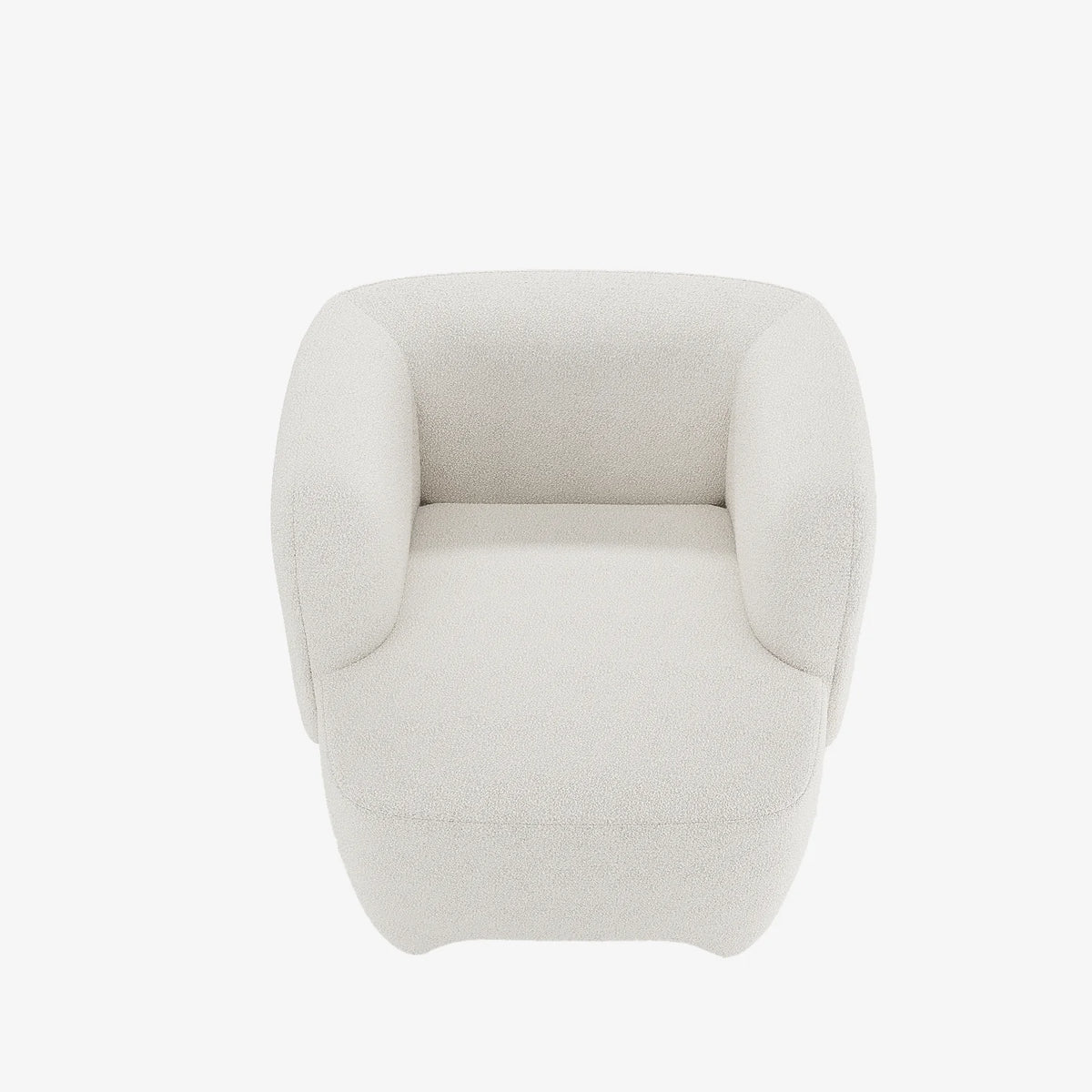 NOA - Fauteuil en laine boucl e  crue