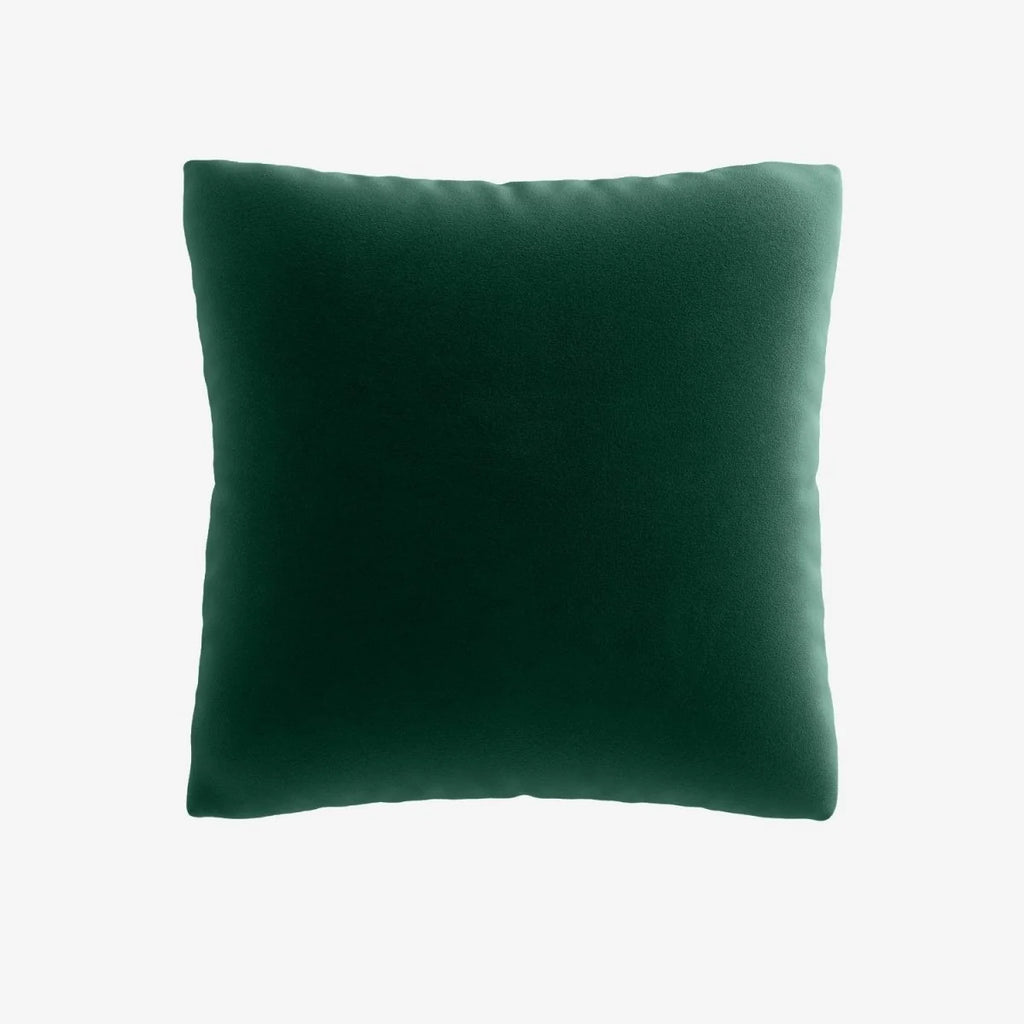 Coussin en velours vert sapin 45x45cm