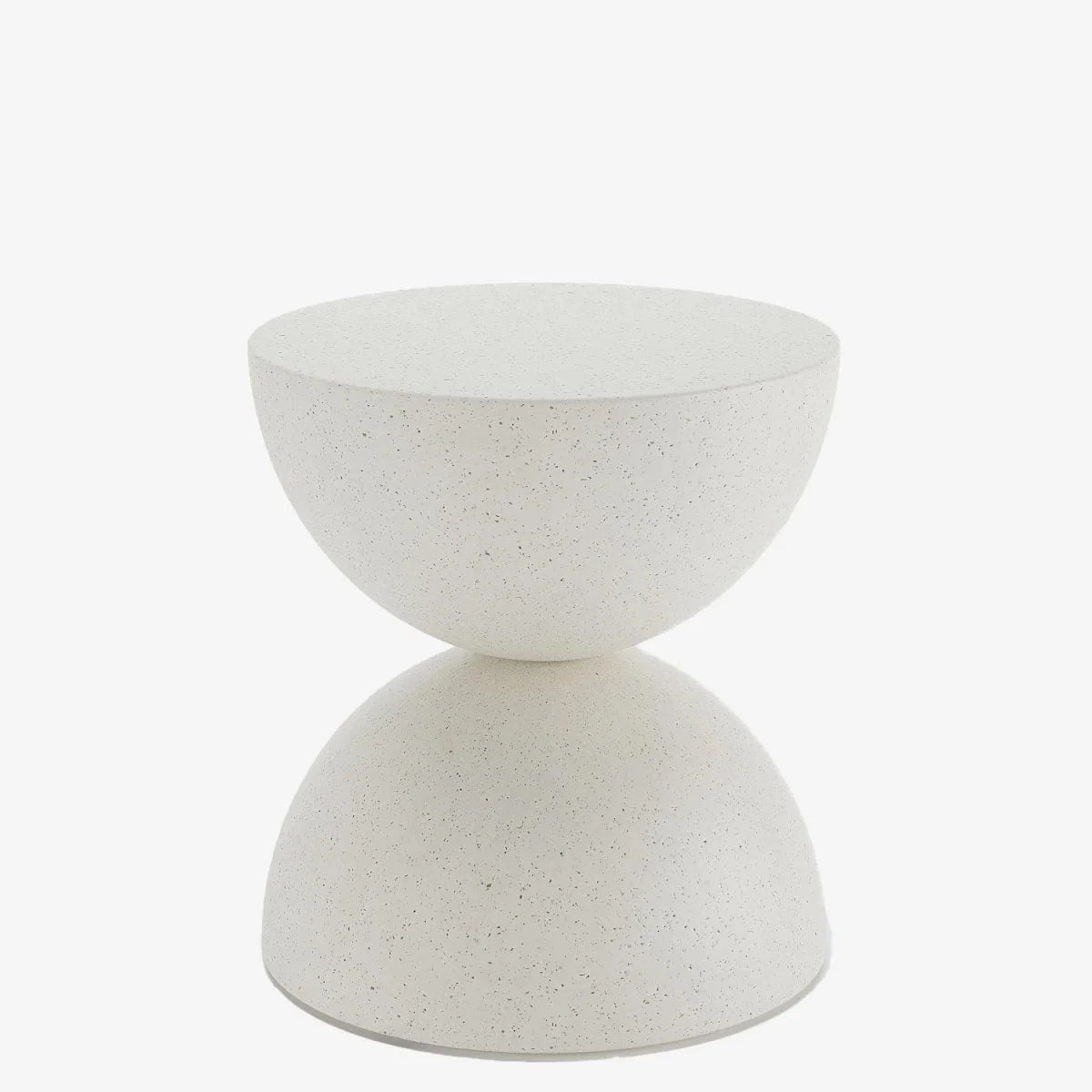 Table d'appoint ronde design en magn sie, gris mouchet  Bergamote