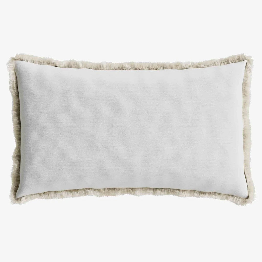 Coussin rectangulaire feuillage tropical bleu Dakar