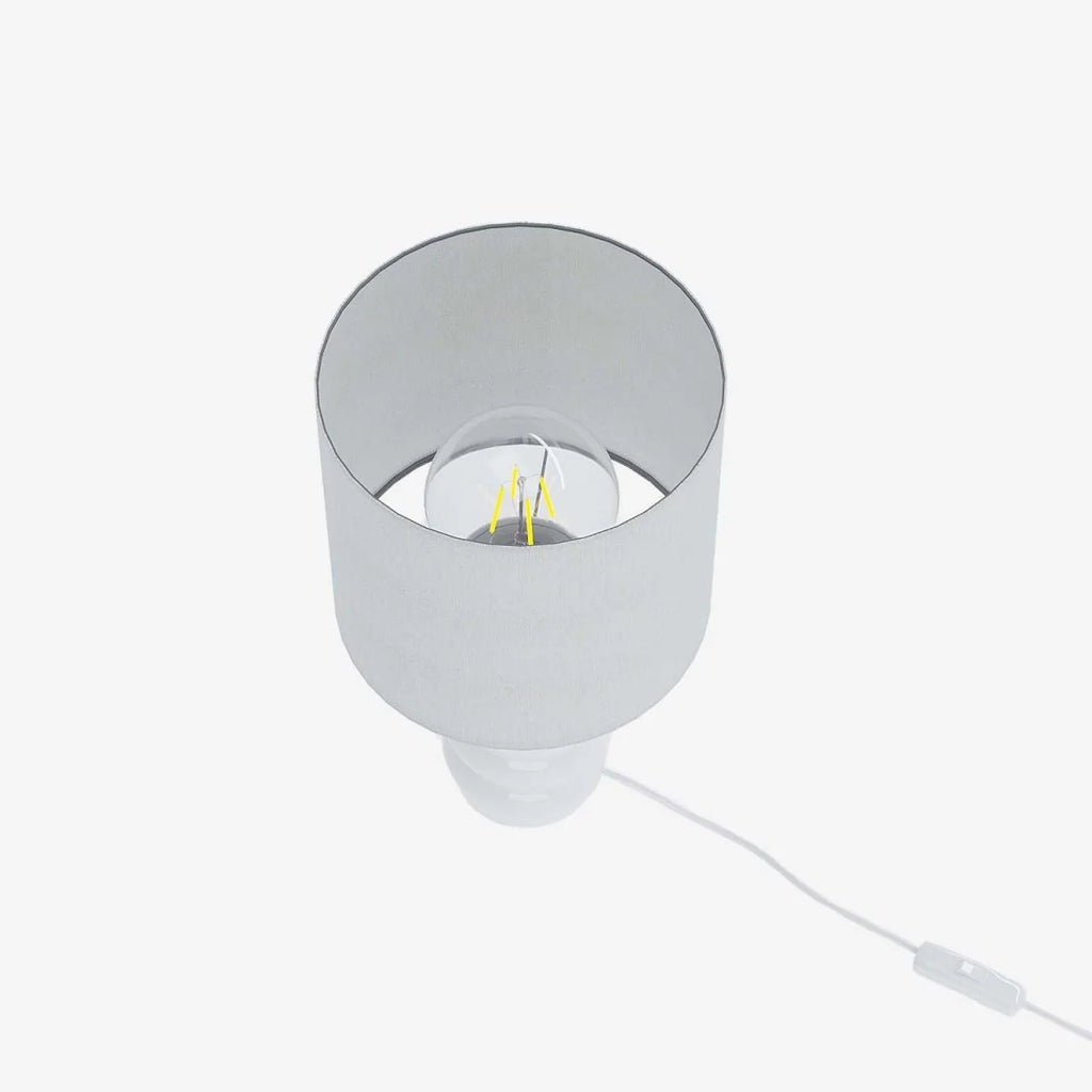 Lampe   poser en c ramique et tissu Montaigne