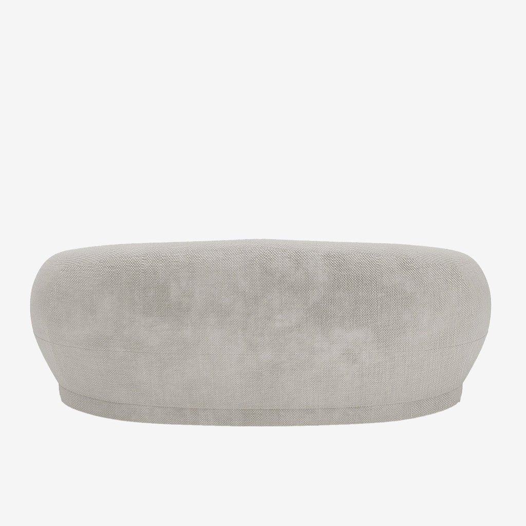 Canap  3-4 places en tissu chenille cr me Bianca