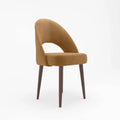 Chaise en velours camel