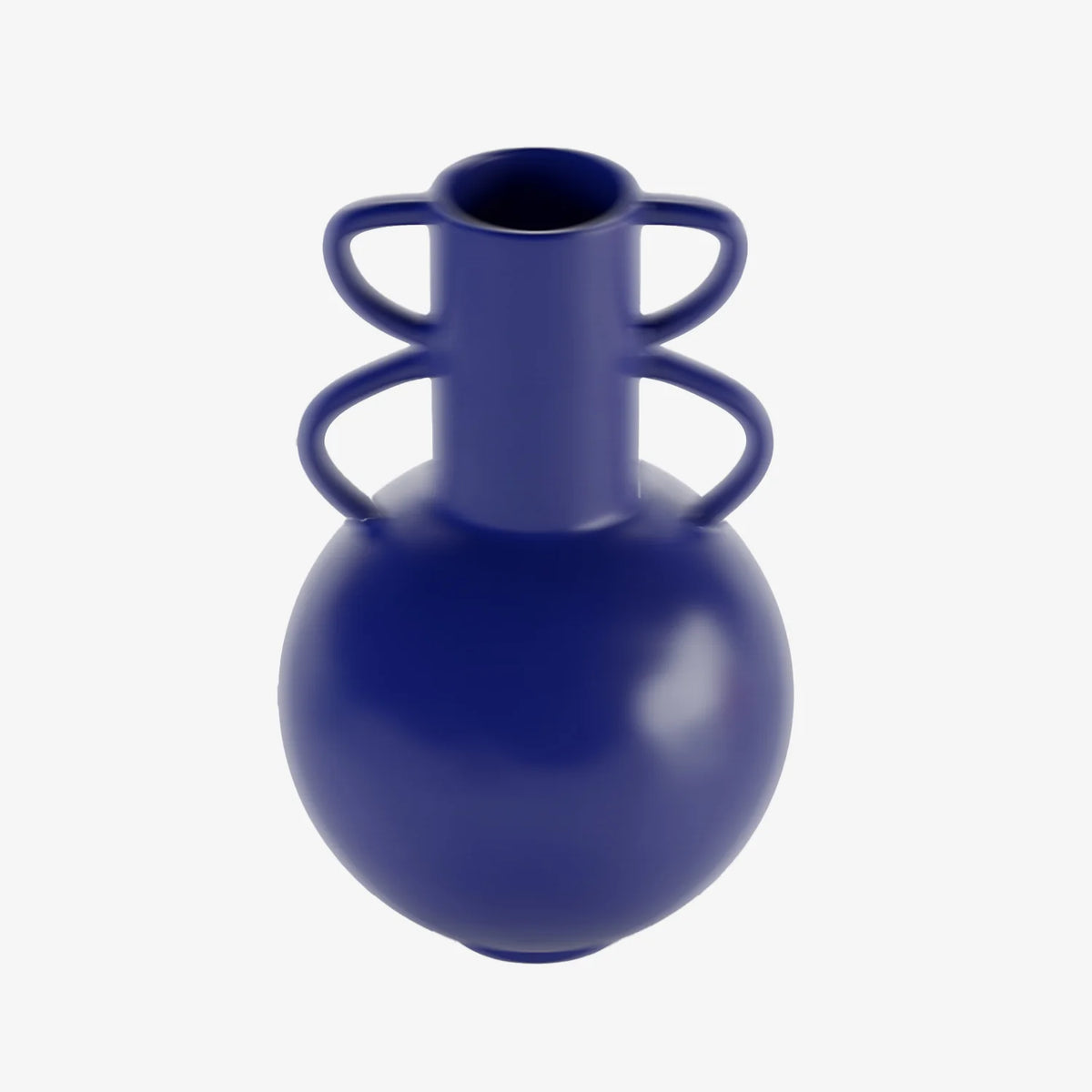 Florence - Vase amphore 4 poign es en c ramique bleue