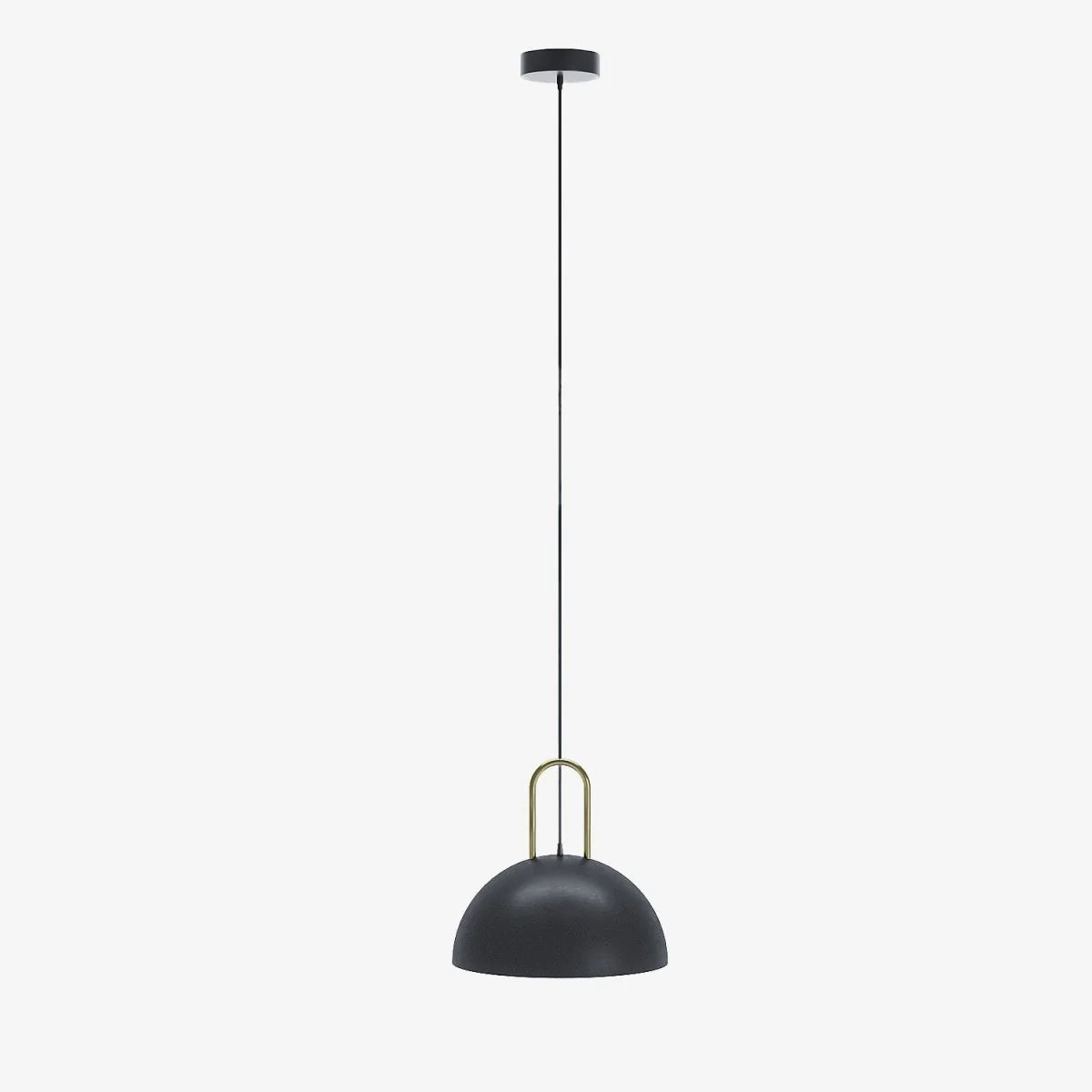 Luminaire suspension m tal noir et or Marivaux