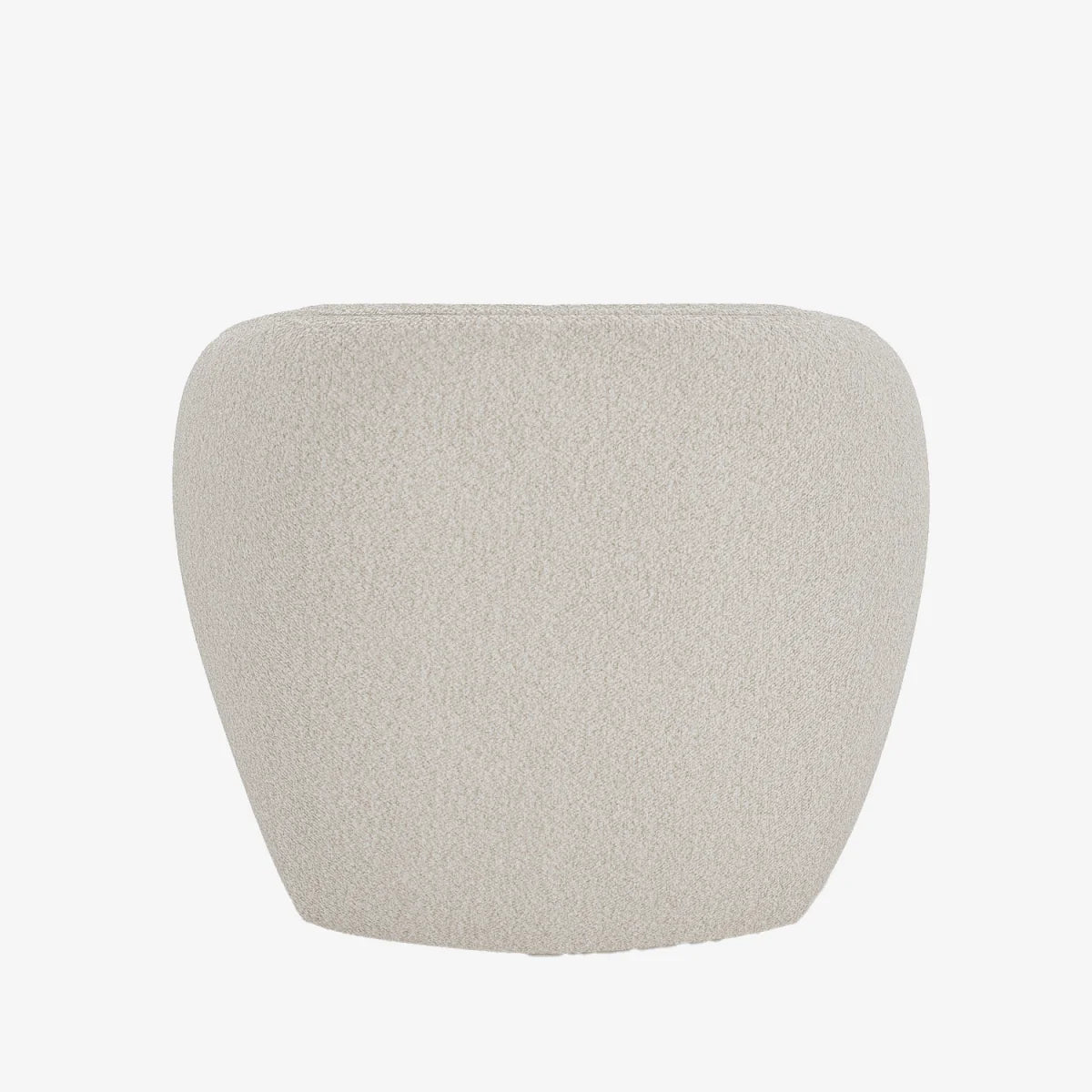 Fauteuil design bouclette gris-cr me Pablo