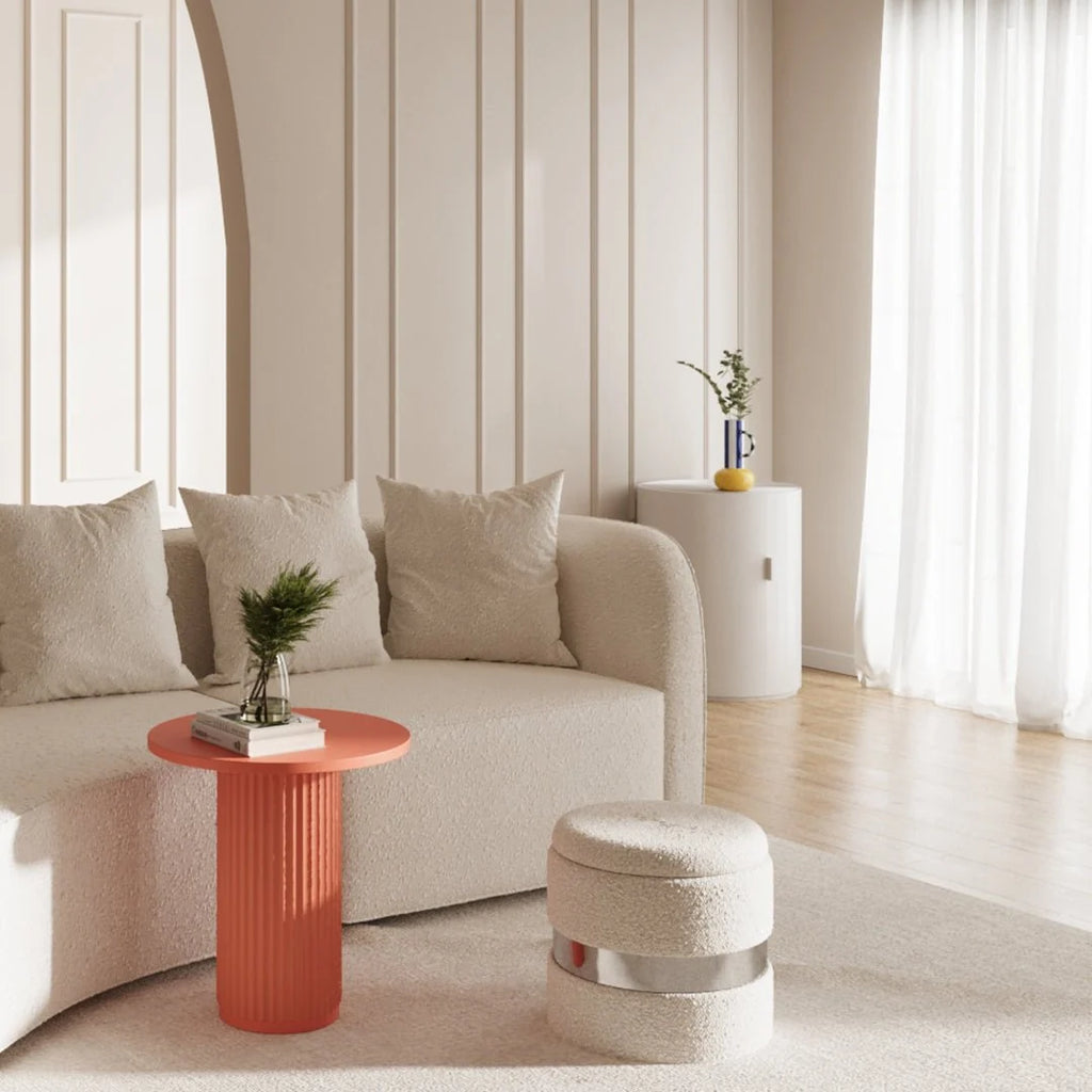 Table d'appoint ronde cannel e