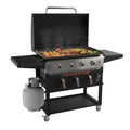 Plancha au gaz Blackstone 36" 4 brûleurs avec double Air Fryer et capot