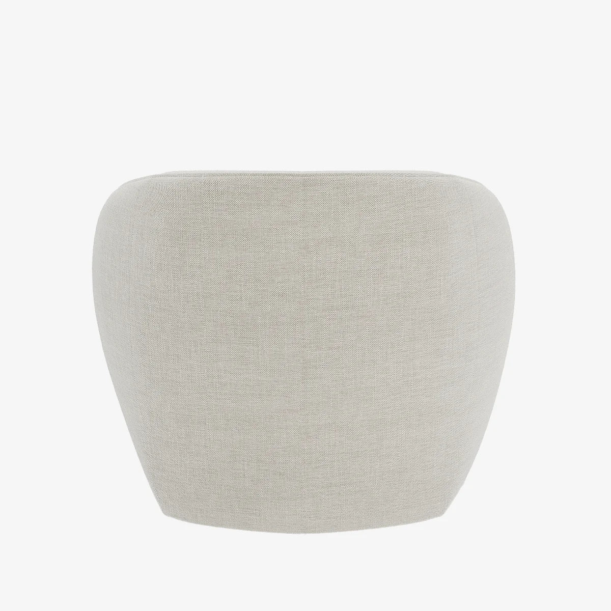Fauteuil design tissu beige Pablo