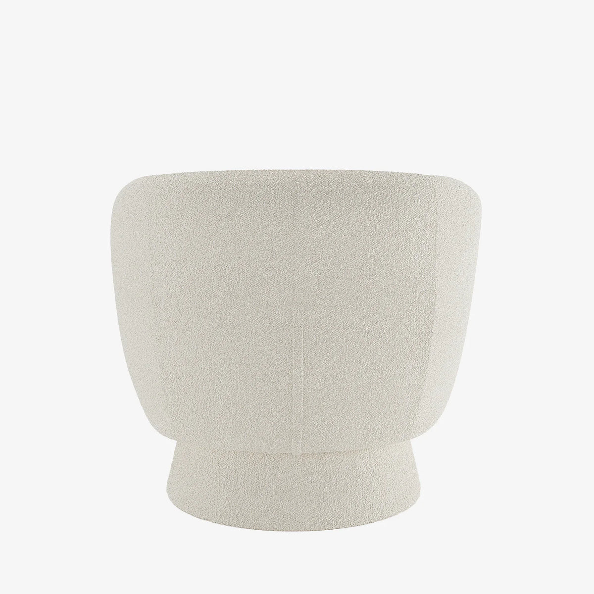 Fauteuil bouclette pivotant couleur cr me Salma