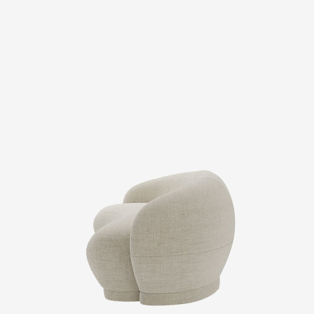 Canap  design tissu beige Bianca