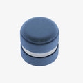 Pouf rond en velours & métal avec rangement