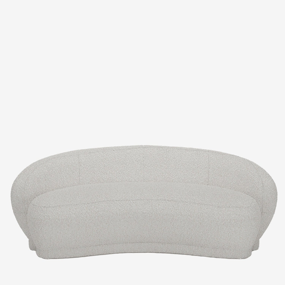 Canap  blanc tissu bouclette Bianca