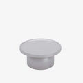 Table basse ronde en m tal gris clair Ath na