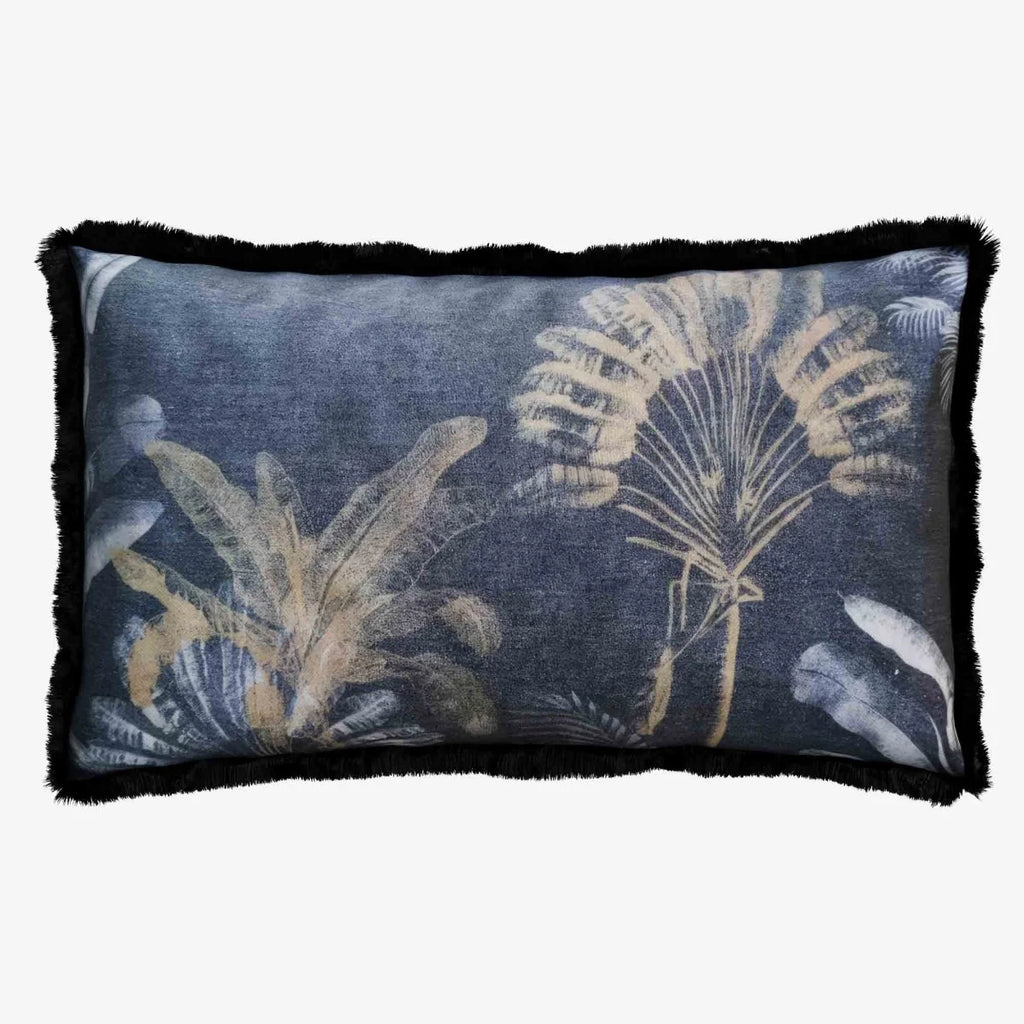 Coussin rectangulaire imprim  tropical, Palmiers