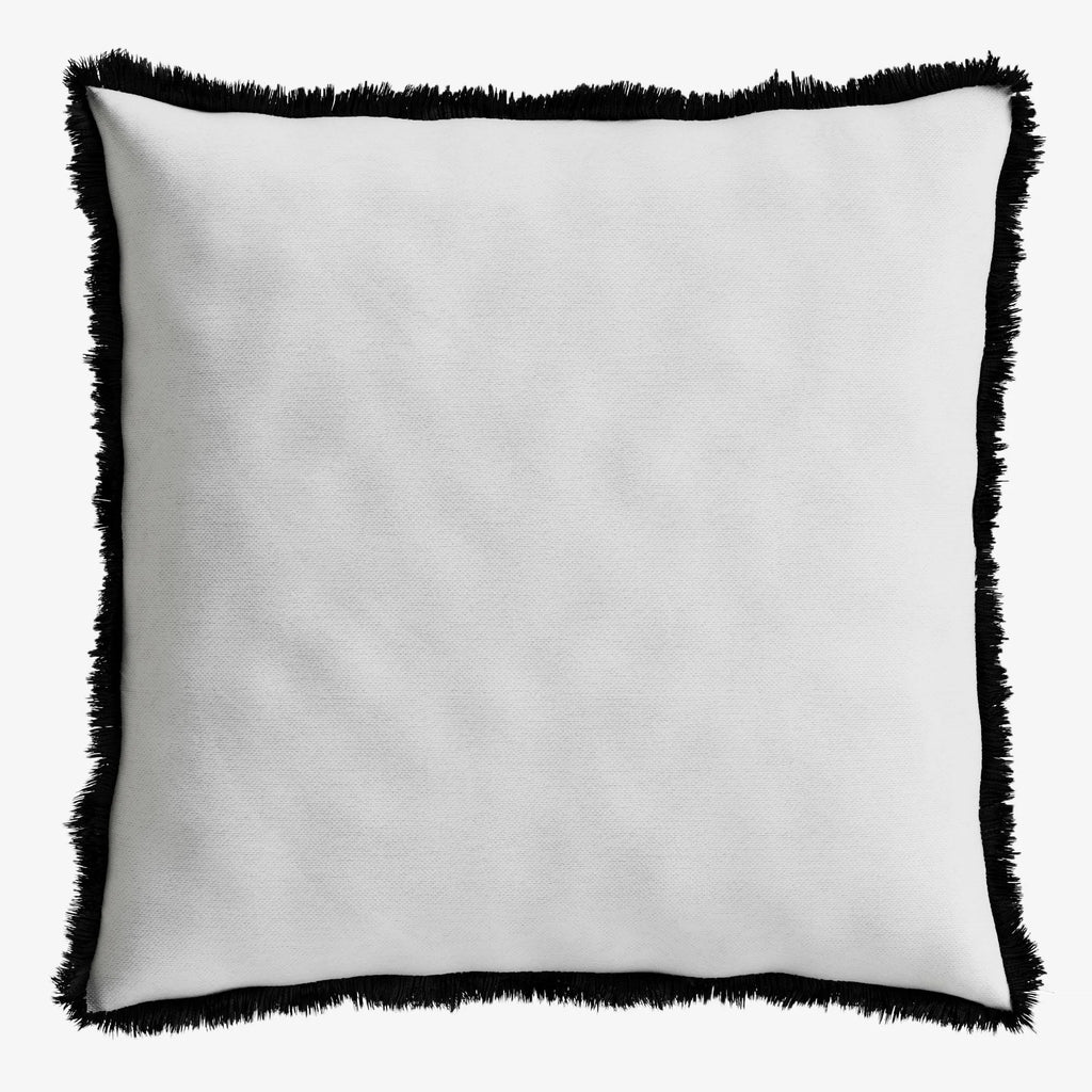 Coussin palmiers noir et blanc d houssable Kob