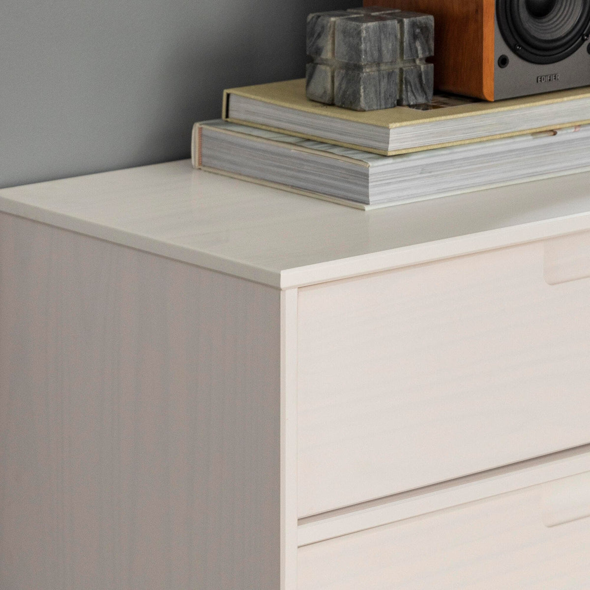 Commode 6 Tiroirs en Bois Moderniste Mi-Siècle - Caramel