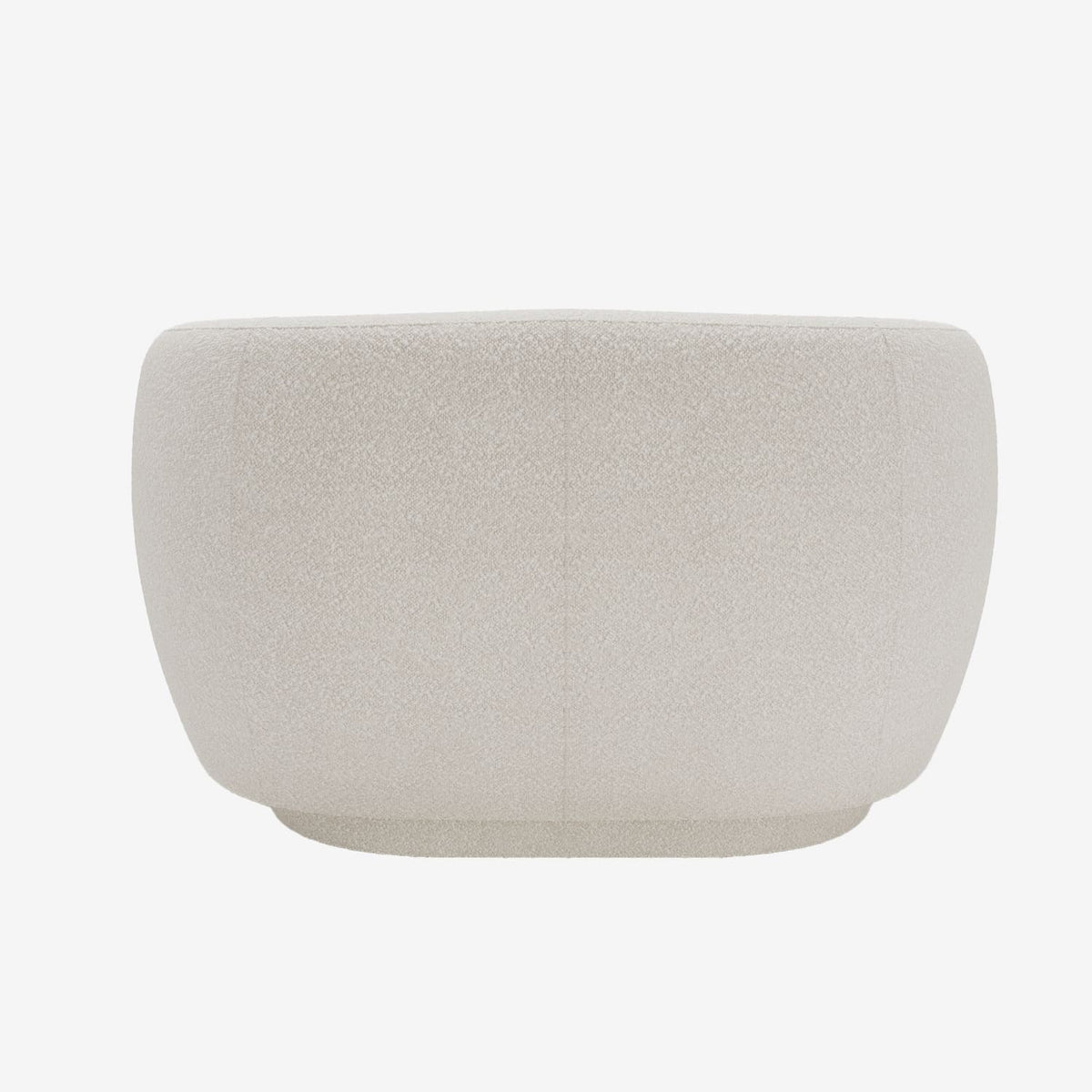 Loveseat Joshua - Fauteuil 2 places en tissu bouclette cr me