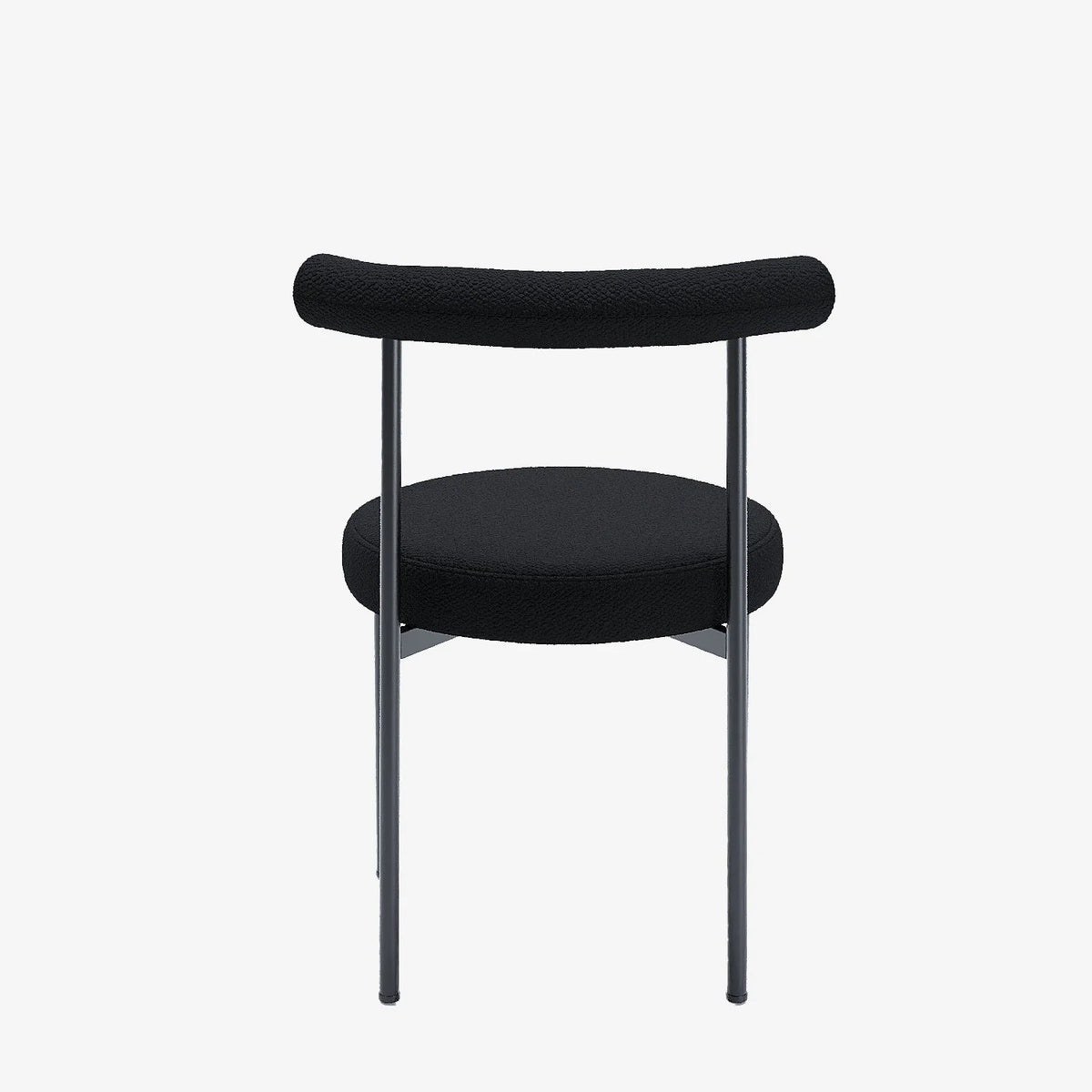 Lot de 2 chaises de salle   manger design moderne, bouclette grise anthracite Julia