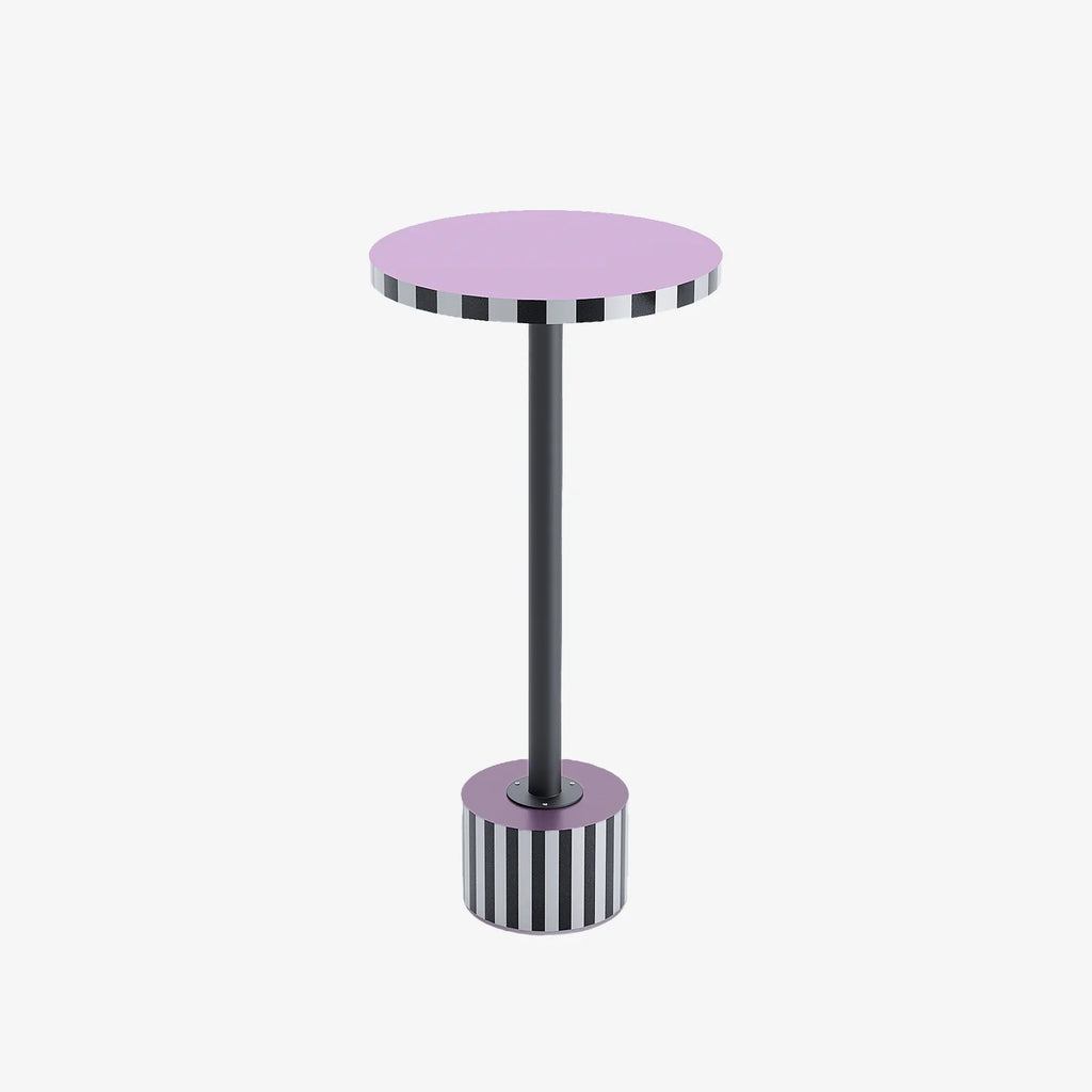 Table d appoint ronde originale couleur lilas Jasmin