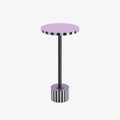 Table d appoint ronde originale couleur lilas Jasmin