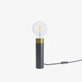 Lampe à poser cylindrique en métal