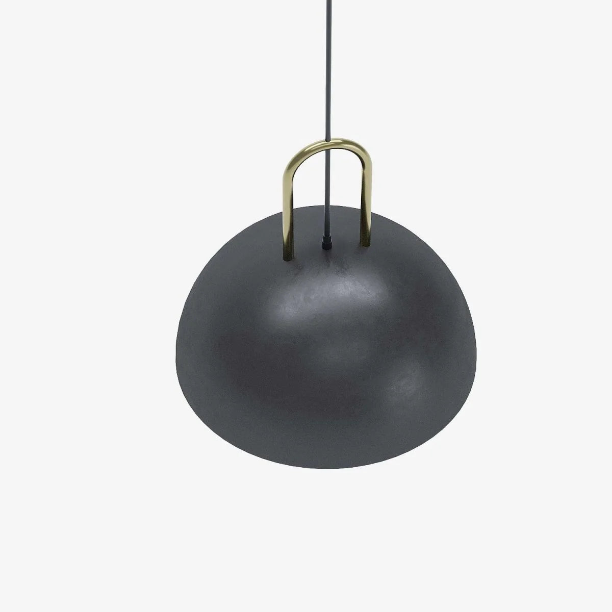 Luminaire suspension m tal noir et or Marivaux