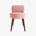 Petit fauteuil en velours rose vintage